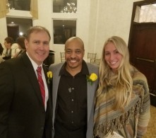 Childhood friend and fellow honoree, football running back, Captian and three year letter winner, Michael Harkins and Daughter